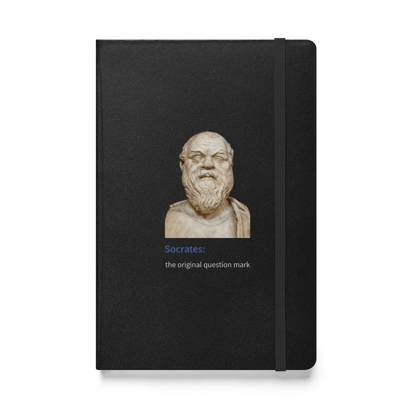 Socrates: the original question mark - Hardcover bound notebook