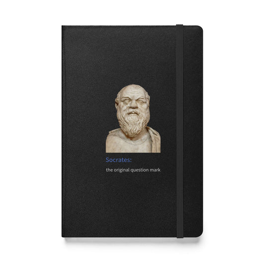 Socrates: the original question mark - Hardcover bound notebook