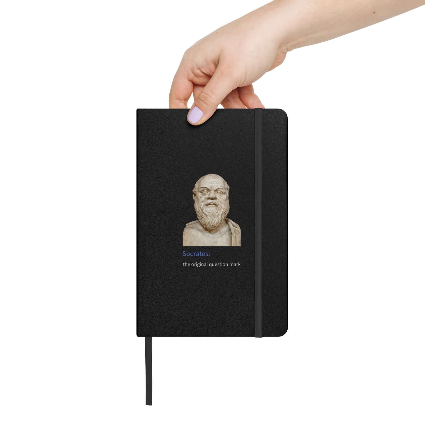 Socrates: the original question mark - Hardcover bound notebook