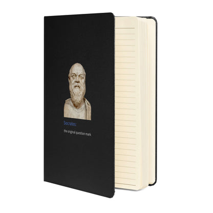 Socrates: the original question mark - Hardcover bound notebook