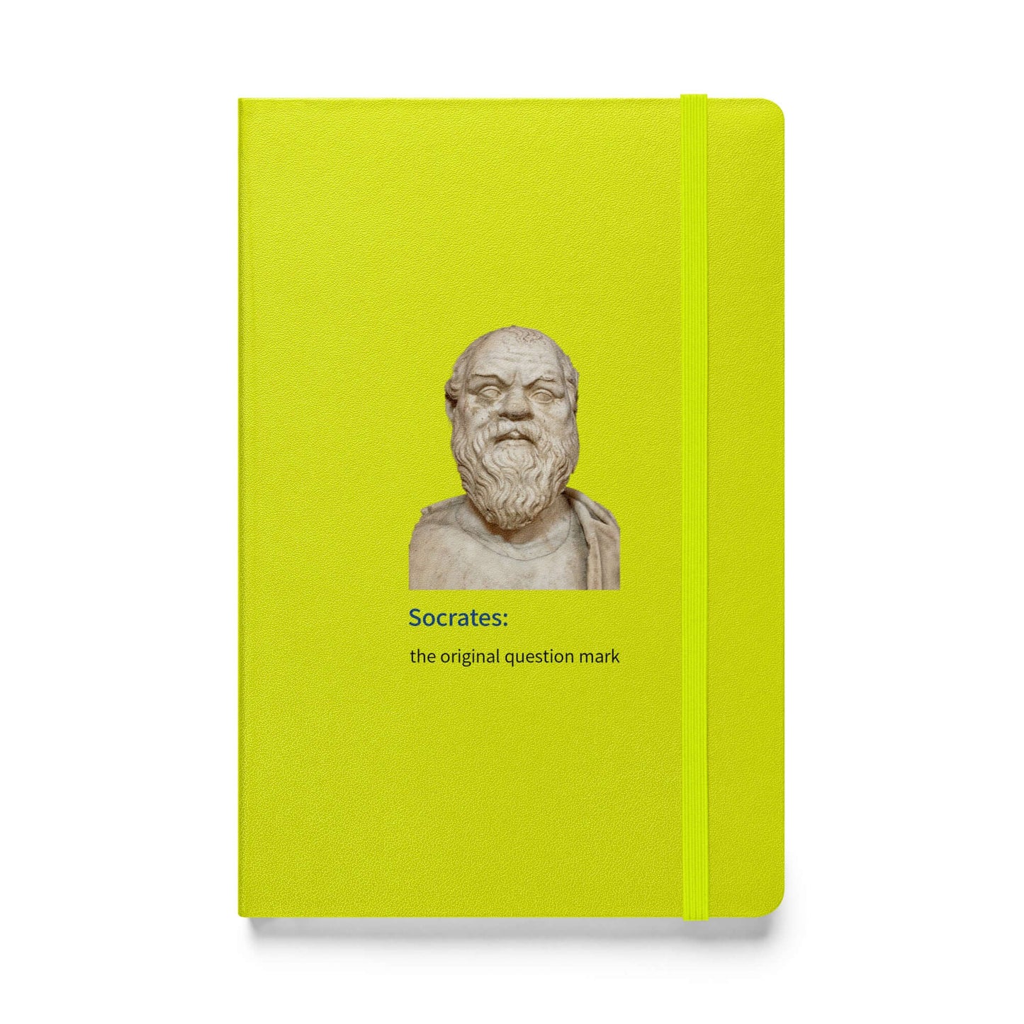 Socrates: the original question mark - Hardcover bound notebook