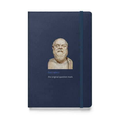 Socrates: the original question mark - Hardcover bound notebook