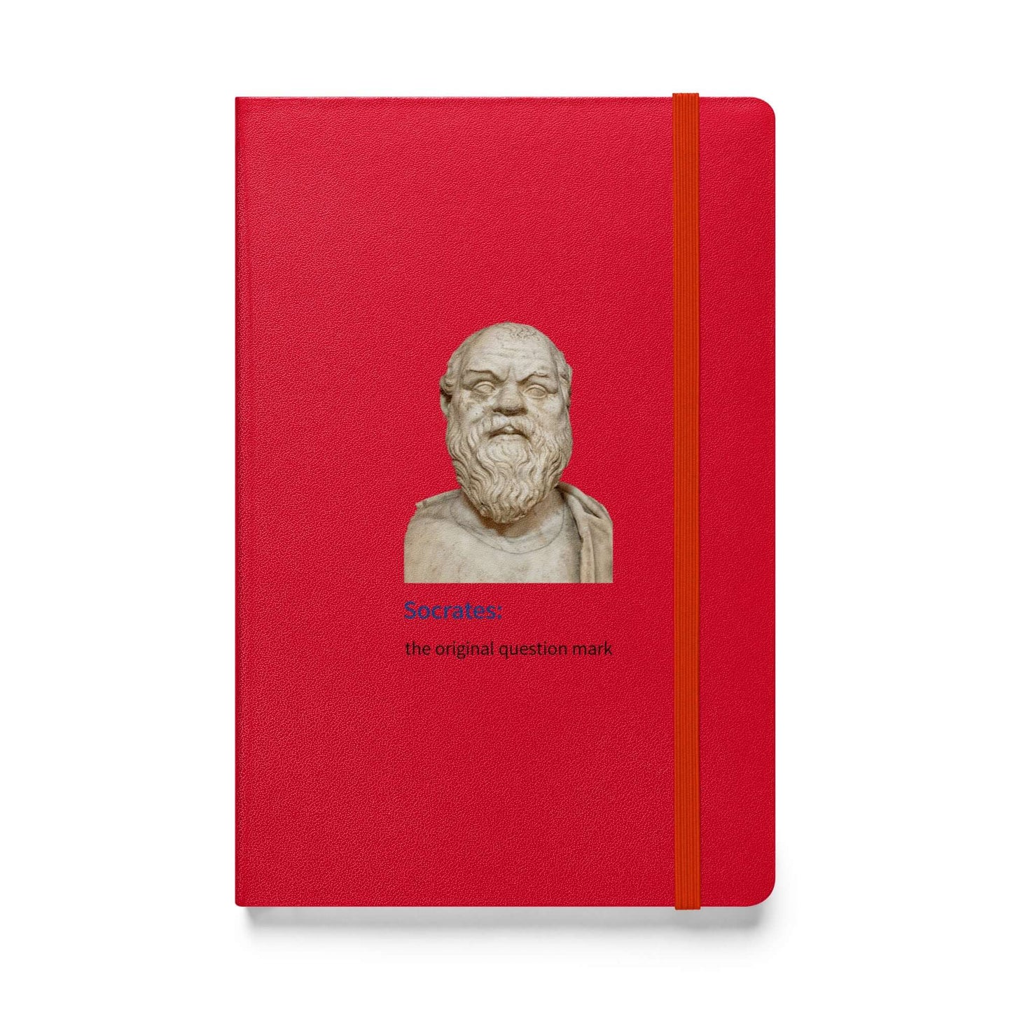 Socrates: the original question mark - Hardcover bound notebook