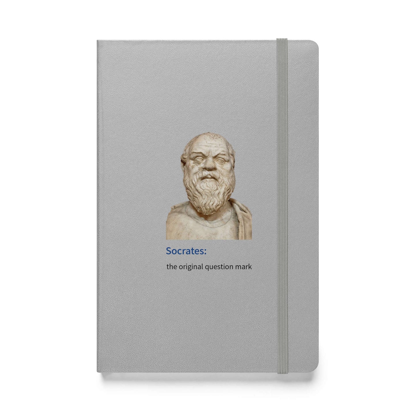 Socrates: the original question mark - Hardcover bound notebook