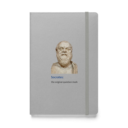 Socrates: the original question mark - Hardcover bound notebook