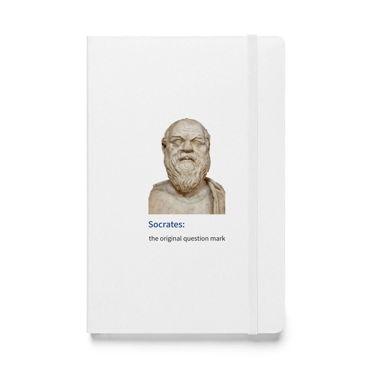 Socrates: the original question mark - Hardcover bound notebook