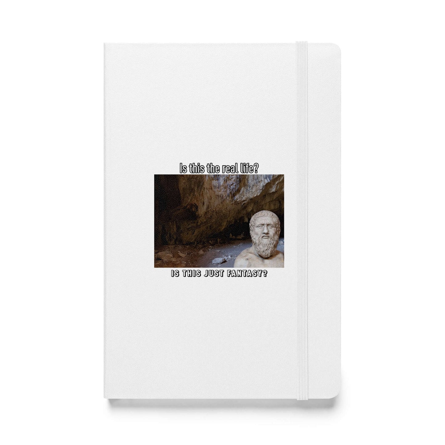 Plato: Is this the real life? - Hardcover bound notebook