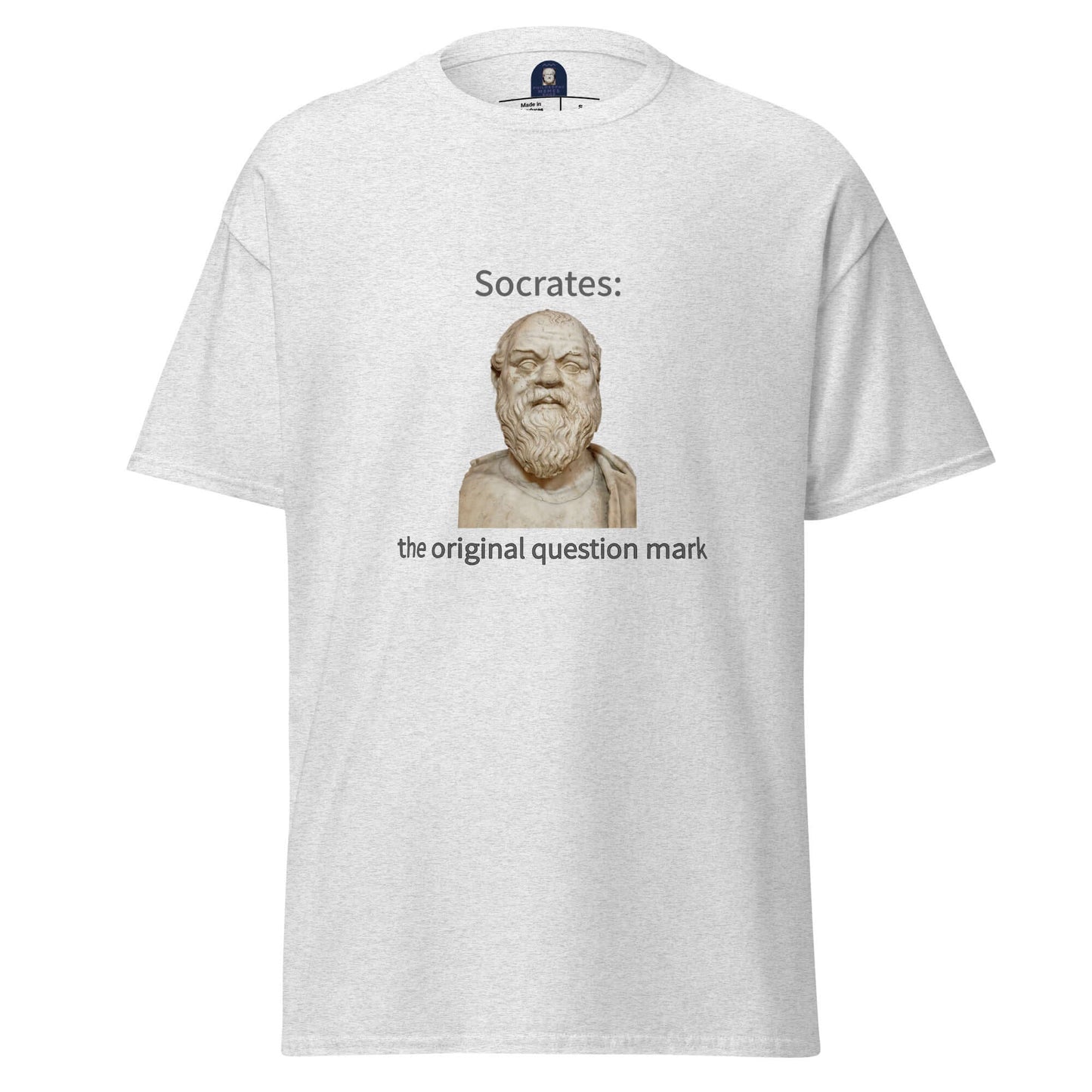 Socrates: the original question mark - Men's classic tee