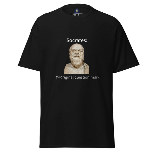Socrates: the original question mark - Men's classic tee