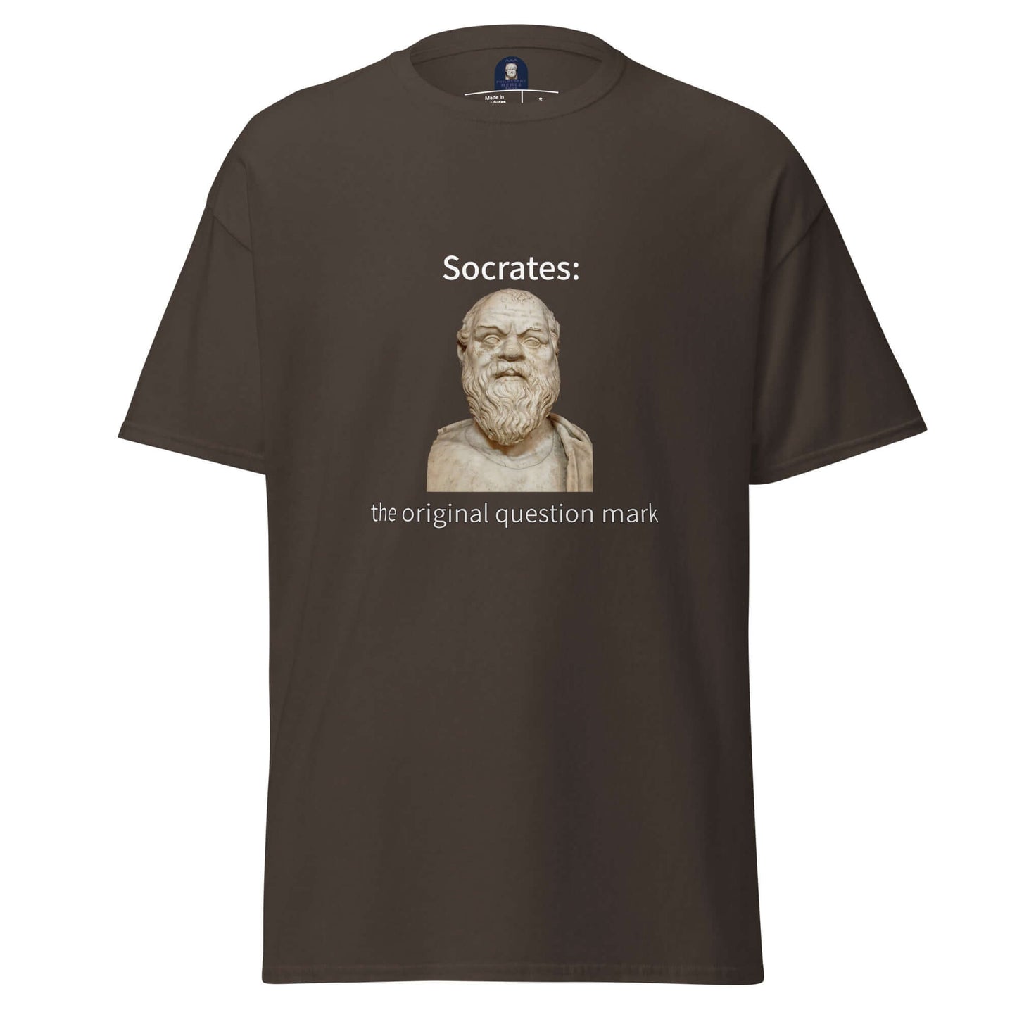 Socrates: the original question mark - Men's classic tee