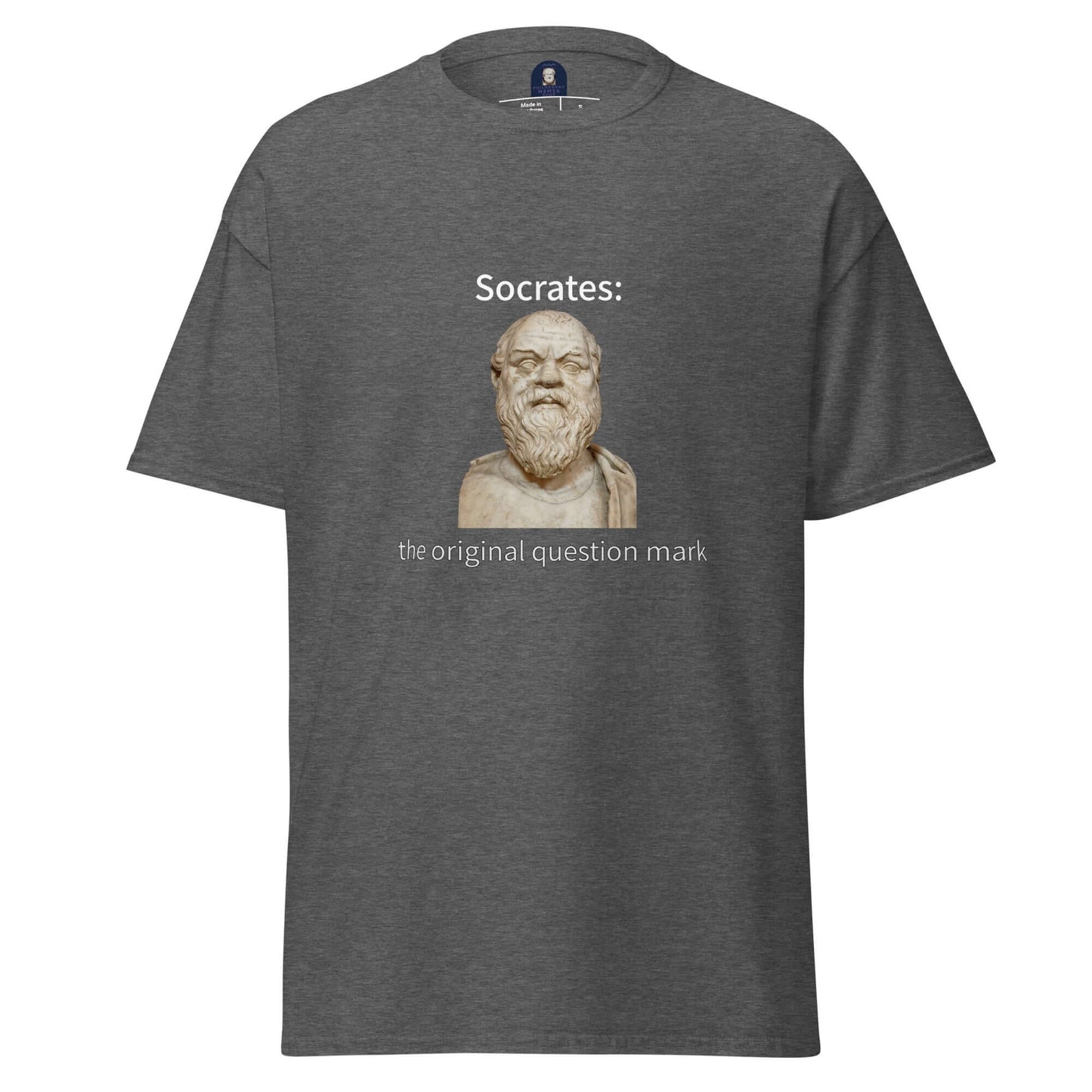 Socrates: the original question mark - Men's classic tee