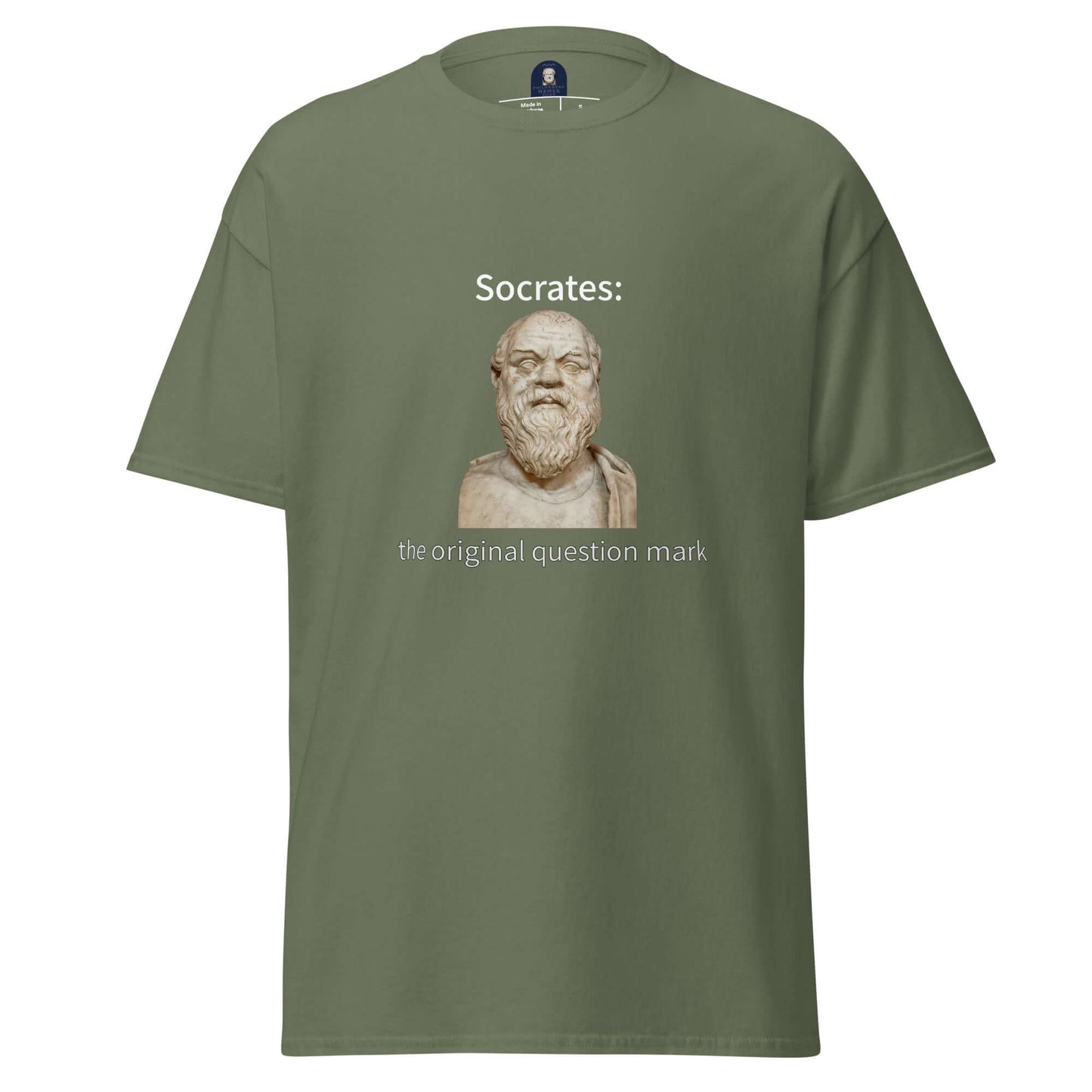 Socrates: the original question mark - Men's classic tee