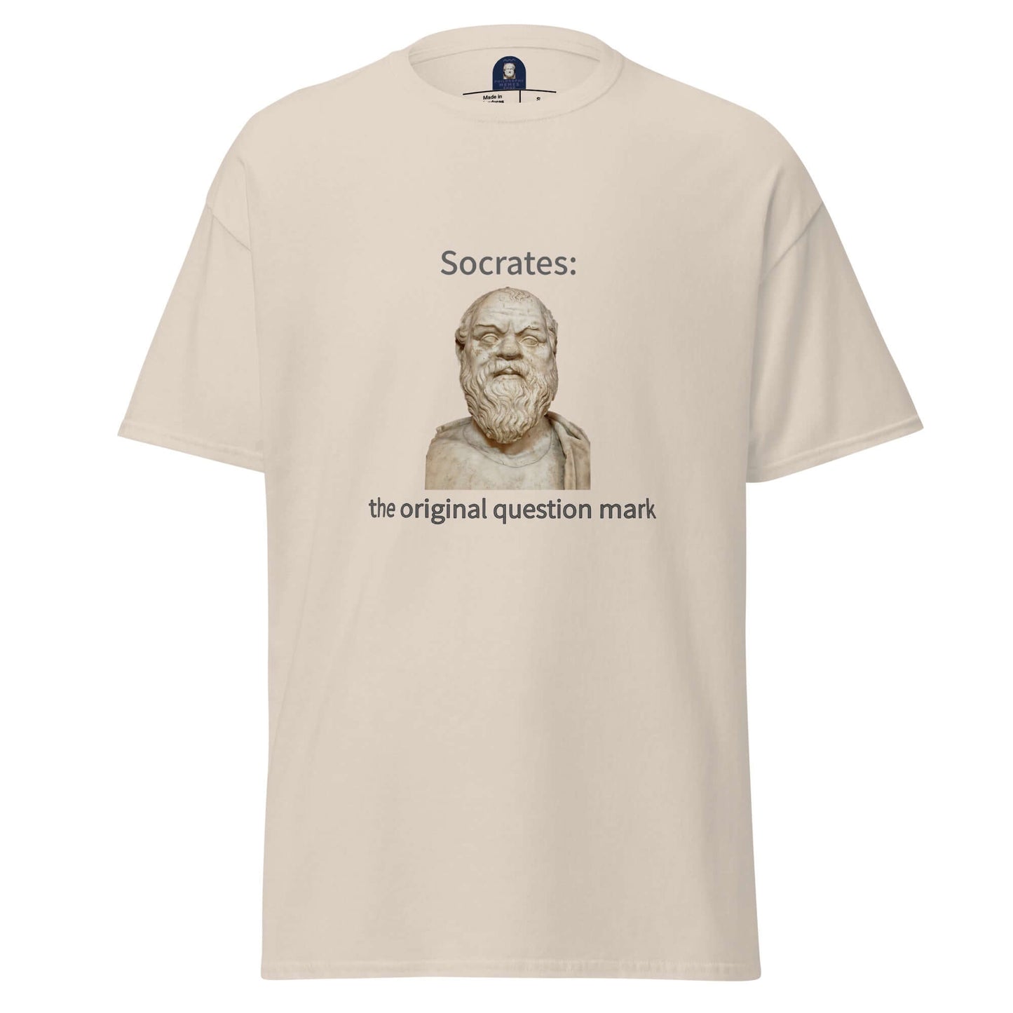 Socrates: the original question mark - Men's classic tee