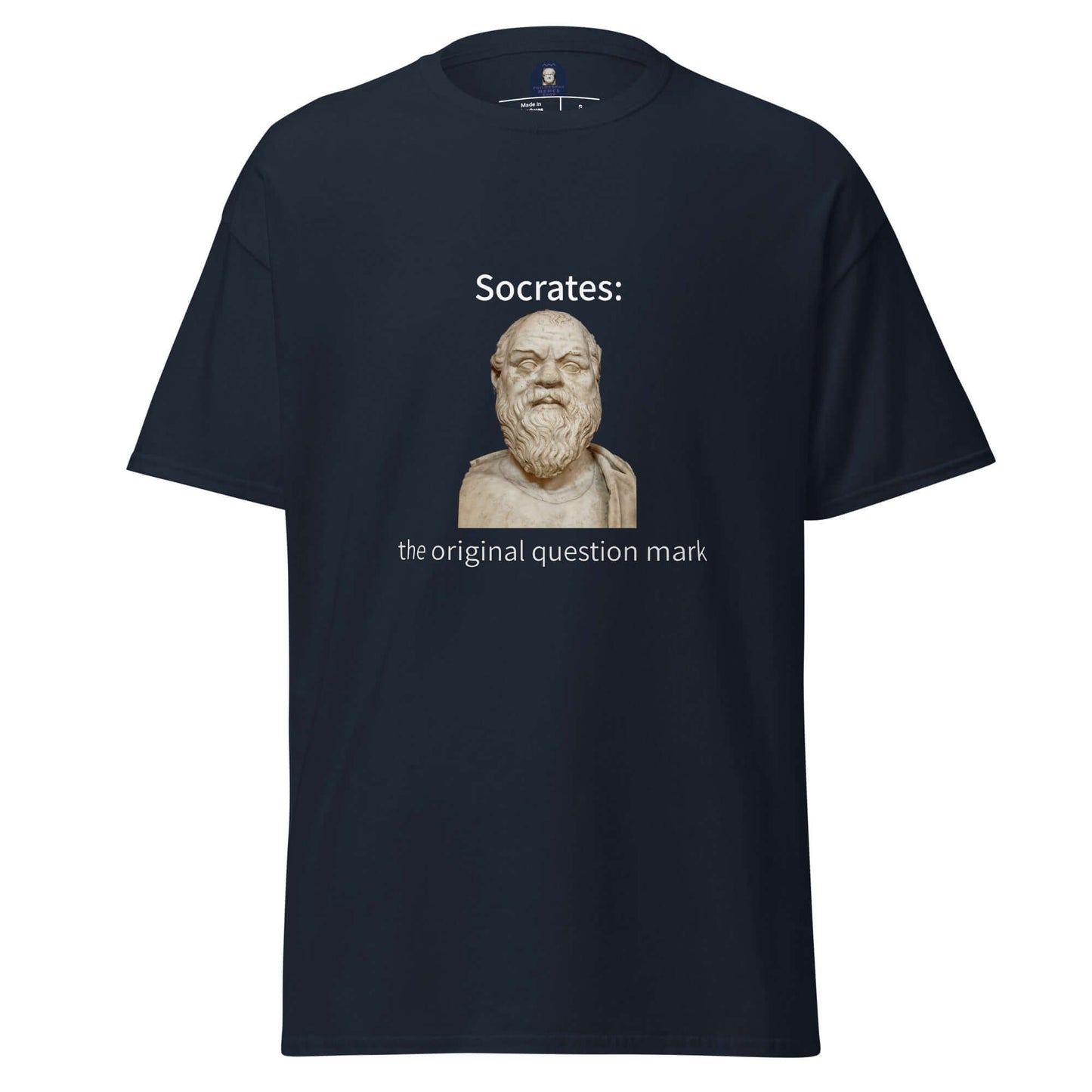 Socrates: the original question mark - Men's classic tee