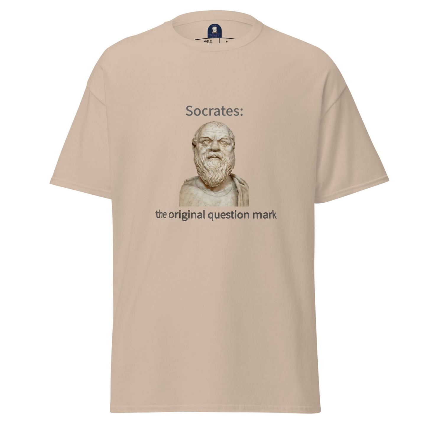 Socrates: the original question mark - Men's classic tee