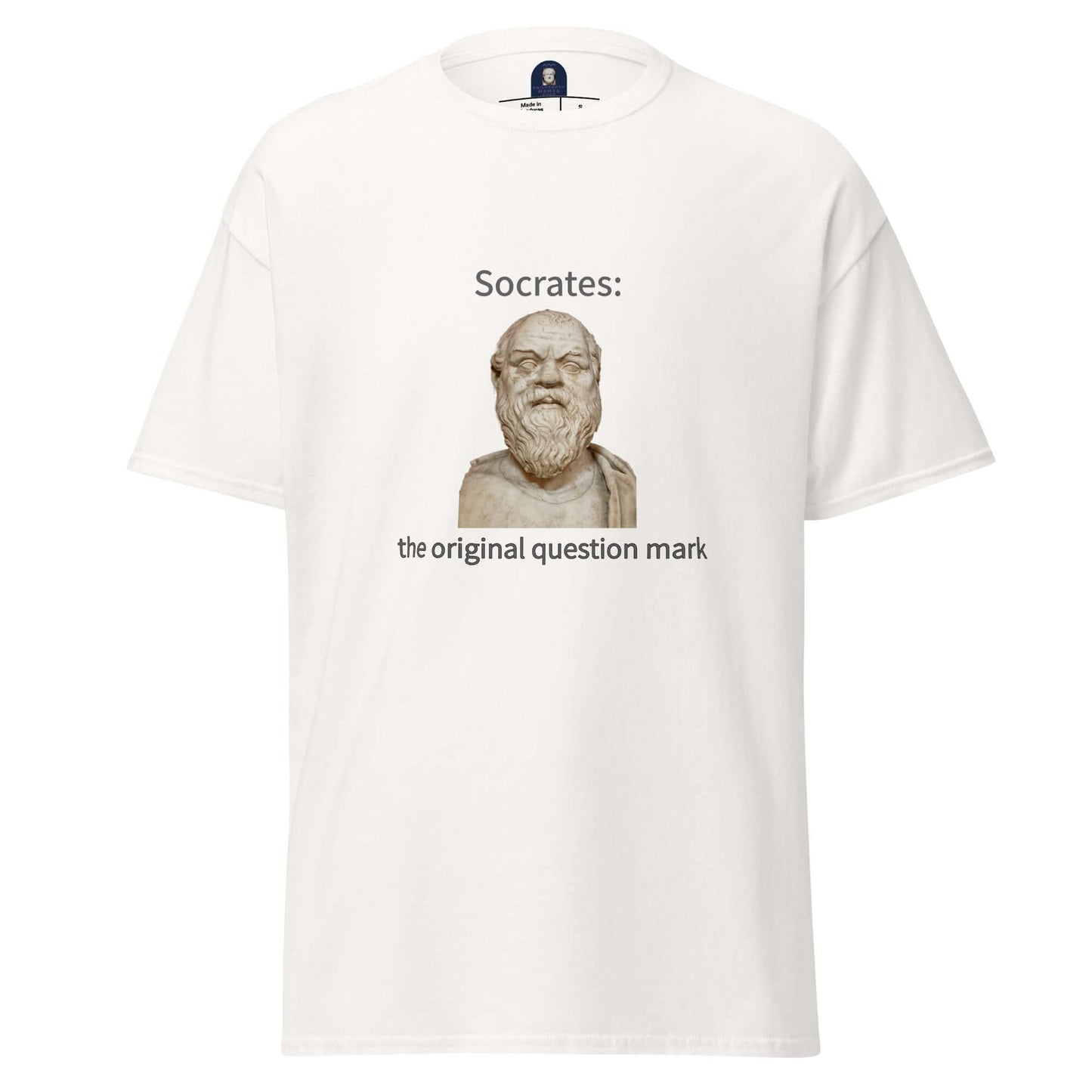 Socrates: the original question mark - Men's classic tee