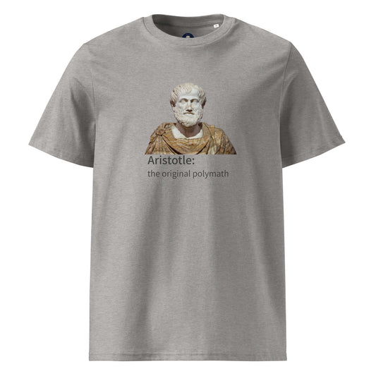 Aristotle: the original polymath - Unisex organic cotton t-shirt
