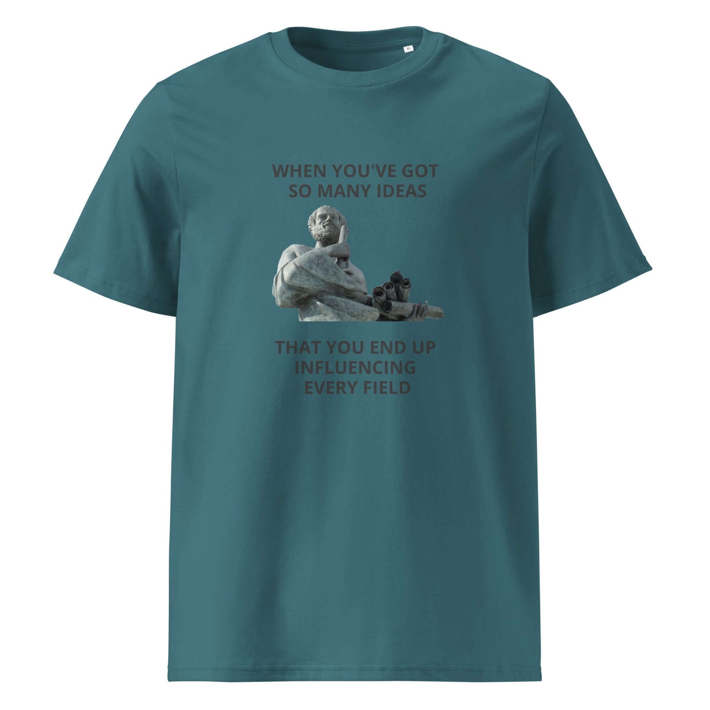 Aristotle: Influencer of every field - Unisex organic cotton t-shirt