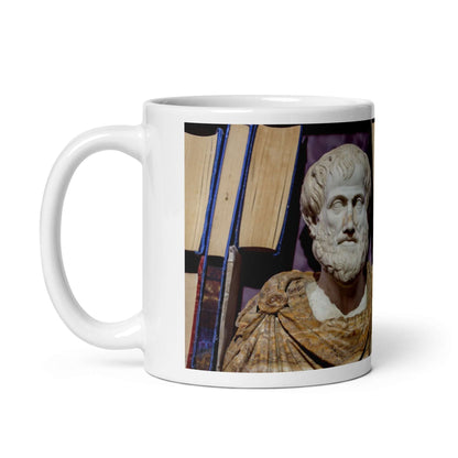 Aristotle: the original polymath - White glossy mug